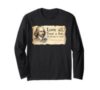 Shakespeare Love All Trust A Few Citation Littérature Bard Manche Longue