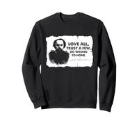 Shakespeare Love All Trust A Few Citation Littérature Bard Sweatshirt