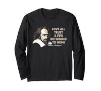 Shakespeare Love All Trust Few Citation Bard Littérature Manche Longue