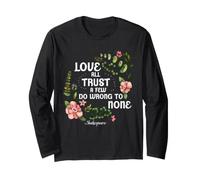 Shakespeare Love All Trust Quelques Citations Ne Vous trompez Pas Manche Longue