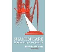 Shakespeare Modern Essays in Criticism by Leonard F Dean [Paperback] NEUF