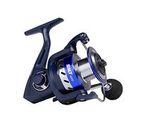 Shakespeare Moulinet Salt - Système à 6 roulements, Double Bobine en Aluminium anodisé, poignée CNC, système de traînage SW-Proof et Grand Fil de Fer pour la pêche en Eau salée - 4000