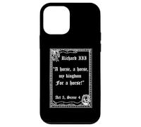Shakespeare Play King Richard III Citation A Horse A Horse Coque pour iPhone 12 mini