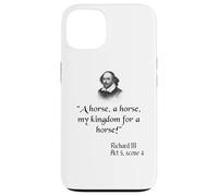 Shakespeare Play King Richard III Citation A Horse A Horse Coque pour iPhone 13