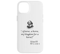 Shakespeare Play King Richard III Citation A Horse A Horse Coque pour iPhone 14 Plus