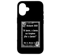 Shakespeare Play King Richard III Citation A Horse A Horse Coque pour iPhone 16