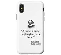 Shakespeare Play King Richard III Citation A Horse A Horse Coque pour iPhone X/XS