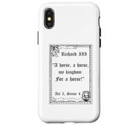 Shakespeare Play King Richard III Citation A Horse A Horse Coque pour iPhone X/XS