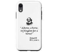 Shakespeare Play King Richard III Citation A Horse A Horse Coque pour iPhone XR