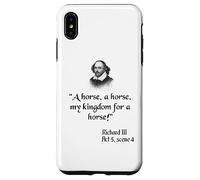 Shakespeare Play King Richard III Citation A Horse A Horse Coque pour iPhone XS Max