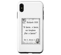 Shakespeare Play King Richard III Citation A Horse A Horse Coque pour iPhone XS Max