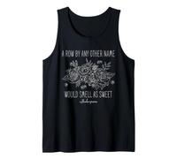 Shakespeare Row by Any Other Name Floral Citation Humour Débardeur