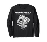 Shakespeare Row by Any Other Name Floral Citation Humour Manche Longue