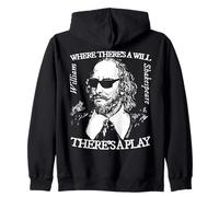 Shakespeare Shades Là où il y a Une volonté il y a Une pièce Sweat à Capuche