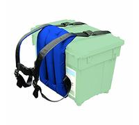 Shakespeare Sherpa Sangle avec dossier pour porter une boîte de pêche Bleu Boite verte vendue séparément