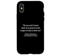 Shakespeare Shirt by My Soul I Swear Citation Shakespeare Coque pour iPhone X/XS