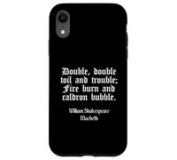 Shakespeare Shirt Double Toil and Trouble Citation Coque pour iPhone XR