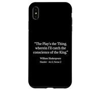 Shakespeare Shirt The Play's The Thing Citation de Shakespeare Coque pour iPhone XS Max