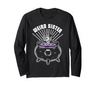 Shakespeare Weird Sister Macbeth Witchy Cauldron Humour Manche Longue