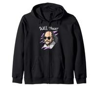Shakespeare Will Power Pun Littéraire Bard Humour Portrait Sweat à Capuche