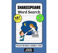 Shakespeare Word Search Puzzle Book: 50+ Fun & Easy-to-Read Puzzles Exploring Famous Plays, Sonnets & Elizabethan English, Gift for Bard Fans & Literature Lovers, Adults, Seniors & Teens