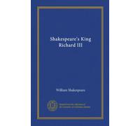 Shakespeare's King Richard III