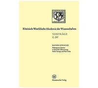 Shakespeares Sonette In Deutscher Übersetzung: Stefan George Und Paul Celan