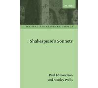 Shakespeare's Sonnets (Oxford Shakespeare Topics)