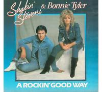 SHAKIN' STEVENS & TYLER, Bonnie - A rockin' good way / Why do you treat me this way / EPCA 4071