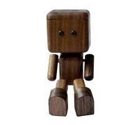Shaking Wooden Man Figurine - Handmade Car Ornaments Action Figure - Funny Wooden Doll Car Dashboard Shaking Decorations, charming novelty decoration for Truck Sedan RV Pickup Trailer Bedroom Tabletop