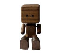 Shaking Wooden Man Figurine - Handmade Car Ornaments Action Figure - Funny Wooden Doll Car Dashboard Shaking Decorations, charming novelty decoration for Truck Sedan RV Pickup Trailer Bedroom Tabletop