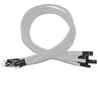 Shakmods Câble d'extension de haut-parleur LED HDD à réinitialisation d'alimentation pour panneau avant 30 cm (blanc)