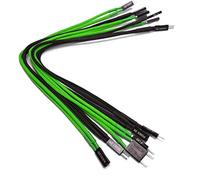 Shakmods Câble d'extension pour haut-parleur à LED avec manche pour panneau avant 30 cm (vert et noir)