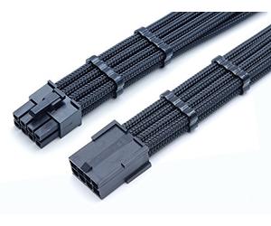 Shakmods - Extension d’unité centrale - 8 broches - 30 cm - Noir - Manche de protection