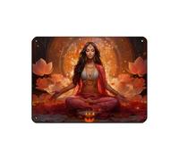 Shakti Art - Affiche rétro en métal - Art féminin divin - Cadeau (2) - Décoration murale - 30 x 40 cm
