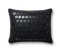 ShaktiMat [L'original Coussin Acupression - Coton Biologique - Fabrication éthique - Soulage migraines & douleurs dans Le Cou - Améliore Circulation Sanguine & Sommeil - Anti-Stress - Noir Onyx