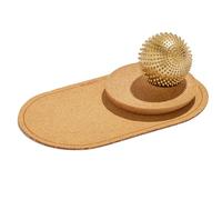 ShaktiMat [L'original depuis 2007] Balle de massage Acupression - Massage pieds, mains, cou, mollets - Anti-stress - Fabrication éthique - Avec tapis en liège naturel