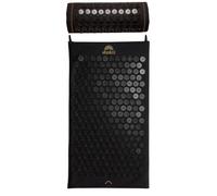 ShaktiMat [L'original] Tapis + Coussin Acupression - Soulage douleur dans le Dos, Pieds, Nuque, Jambes - Améliore circulation sanguine & Sommeil - Coton Biologique - Fabrication éthique - Noir