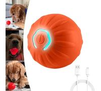 Shaky Ball Toy for Dogs, Shaky Ball for Dogs, Shaking Dog Ball, Vibrating Ball for Dogs, Interactive Dog Ball, Automatic Moving Dog Toy Ball for Small/Medium/Large Dogs, USB Rechargeable (Orange, 1pc)