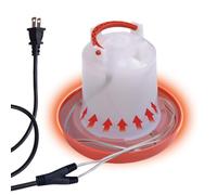 Shaledig Lot de 2 cordons chauffants à eau de poulet de 39 W pour l'hiver, chauffe-eau anti-gel avec long cordon chauffant de 1,2 m pour volailles comme les poulets, les oies, les canards et les