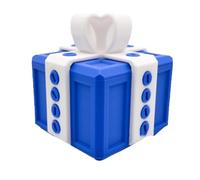 shalingmaoyi Coffret Cadeau 3D avec vis Coffret Cadeau agaçant Coffret Cadeau agaçant avec Rangement torsadé et Ornements de boîte Cadeau de Bureau de Couleurs Assorties (White and Blue)