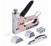 SHALL Agrafeuse robuste 3 en 1 avec 3000 agrafes, extracteur d'agrafeuse, cloueuse manuelle avec indicateur de position de sortie