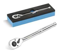 Shall Clé à Cliquet Réversible 3/8" 90 Dents avec Dégagement Rapide | Acier Chrome-Vanadium | Angle de Mouvement de 4° pour Espaces Restreints