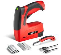 SHALL Cloueuse/agrafeuse sans fil 4 V (2 en 1), agrafeuse décorative sans fil avec 2 500 agrafes, agrafeuse électrique 2 en 1