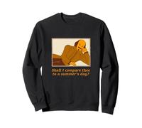 Shall Compare Summer Day Sonnet Dix-huit poèmes Shakespeare Sweatshirt