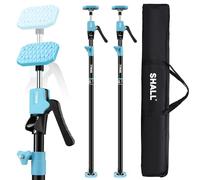 SHALL Lot de 2 étais réglables de 137 à 290 cm pour plaques de plâtre, capacité de 70 kg par étai, pour Installation Murale, Plafond et Meubles, Patins rotatifs antidérapants