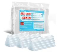 Shall Mini Bâtons De Colle Chaude, 7 Mm X 100 Mm, Paquet De 220 Bâtons De Pistolet À Colle Transparents Pour Mini Pistolets À Colle Toutes Températures