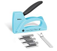 SHALL Pistolet agrafeur léger pour bois avec rembourrage avec 1600 pièces JT21 1/4, 5/16, 3/8" et pistolet agrafeur pour artisanat, bricolage, décoration