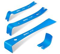 SHALL Set de 3 Pieds-de-biche, 5.25" 7.25" 9.25" - Arrache-clou Heavy Duty & Barre de Démolition Acier, Barre à Clous, Outil pour Rénovation & Menuiserie