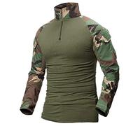 ShallGood Homme Chemises Combat Militaire Airsoft BDU Shirt Chemise XS
